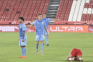 El Girona rescató un 0-0 que supo a triunfo en Almería.