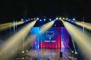 Escenario Premios Feroz 2021 creado a partir de Silestino de Cosentino.