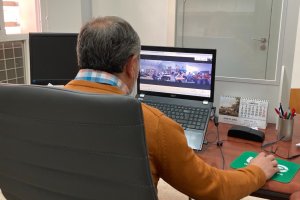 Desarrollo de una de las charlas.