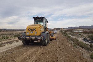 Obras del carril-bici en Cuevas del Almanzora.