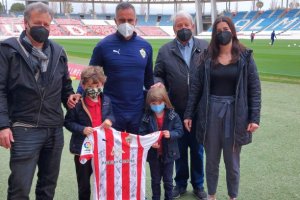 Germán ha estado acompañado por sus padres, su hermano y su abuelo.