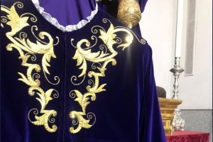 Fragmento de la túnica bordada para el Señor de Pasión.