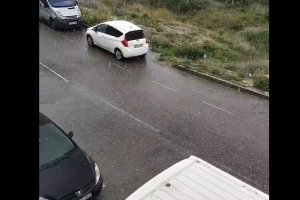 La granizada recogida en un vídeo por Eufemiano Lorente, vecino de Albox.