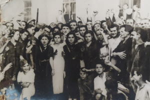 Foto histórica que muestra a un grupo de milicianas de Almería.