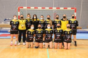 Las jugadoras del Bahía de Almería.