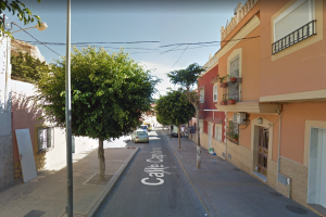 Imagen de la calle Capitana en Almería capital.