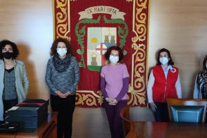 Firma del convenio, ayer en el Ayuntamiento de Garrucha.