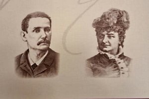 Benito Pérez Galdós junto a su amor de juventud, Emilia Pardo Bazán.