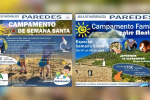 Campamentos de Semana Santa para familias y jóvenes en Aula de Naturaleza Paredes.