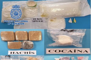 Drogas encontradas en la vivienda.