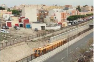 Imagen de los trabajos en El Puche del pasado día 28 de febrero.