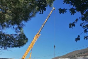 Obras en el cementerio.