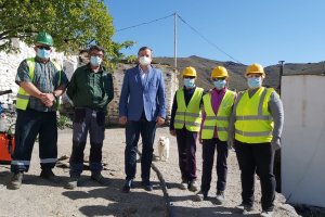 Visita del delegado al municipio de Olula.