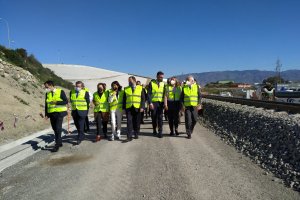 Visita a las obras de la integración del ferrocarril en El Puche