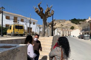 Liria ha visitado el municipio velezano para conocer el estado de las obras.