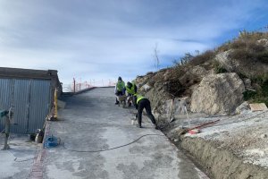 Imagen de archivo de recientes obras de mejora de Diputación en Lúcar.