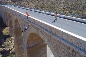 Salto desde el Puente de Gádor.