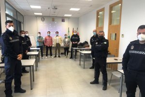 Participantes en el curso de capacitación de oficiales de la Policía Local.