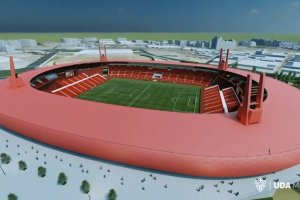 Recreación del resultado final del Estadio Mediterráneo tras las obras de remodelación