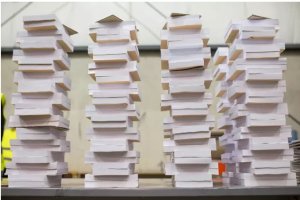 Papeletas destinadas a la jornada electoral de este 4 de mayo.