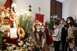 Los usuarios del centro ocupacional.