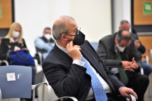 Juan Enciso en la sala de vistas