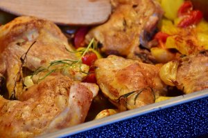 Pollo al horno: un clásico que nunca falla.