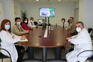 Desarrollo de la reunión en el Hospital de Poniente.