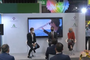 Acto de este mediodía en el stand de Almería en IFEMA.