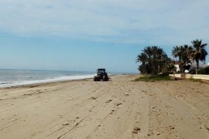 Adecuación de una de las playas cuevanas.