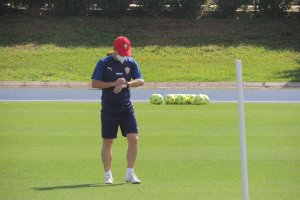 Rubi, este martes en el campo Anexo.