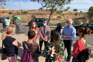 Comparecencia en los terrenos donde se ubicará el instituto.