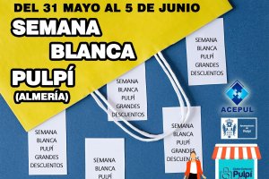 Cartel de la Semana Blanca pulpileña.