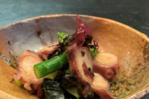 Pulpo con Salsa \"Sumiso\" estilo Japones