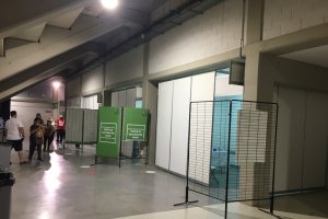 Zona interior del Palacio de los Juegos Mediterráneos.