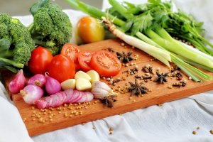 Ingredientes para la ensalada.