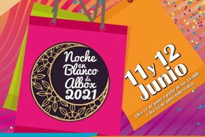 Detalle del cartel de la Noche en Blanco de Albox.