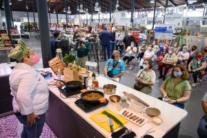 Showcooking realizado hace unos días en el interior del Mercado Central