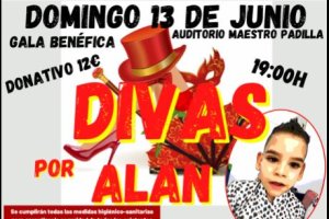 Cartel de la gala benéfica por Alan Linares.