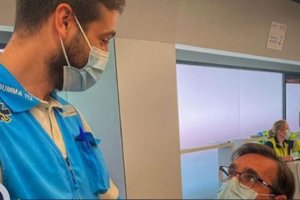 Jorge, el enfermero viral por su monólogo previo a la vacunación.