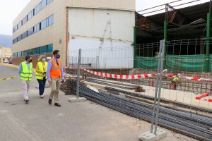 Visita del alcalde de El Ejido a las obras en marcha.