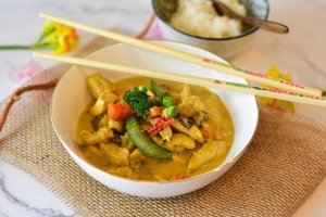 Pollo al curry.