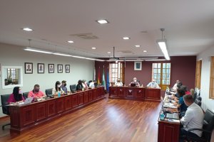 Pleno del Ayuntamiento de Huércal de Almería durante la sesión