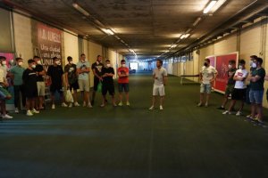 La imagen del día en el Almería.