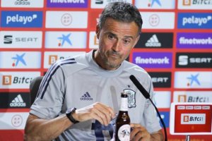 Luis Enrique ya está más centrado en el partido contra Suecia.