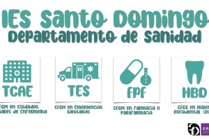Oferta formativa del IES Santo Domingo en la rama sanitaria.