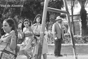 El ‘Tubarro’ en una foto de los primeros años setenta en la zona de los columpios del Parque Infantil, cerca del bar La Marina.