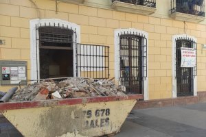 Obras en el futuro Capitol Plaza.