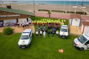 Puesta de largo del plan de playas de El Ejido para este verano de 2021.