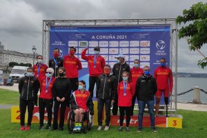 Medallistas de la Copa del Mundo con Jairo Ruiz entre los mejores.